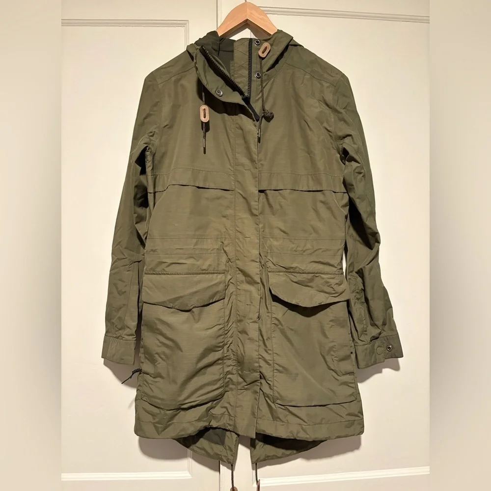 Women’s REI Olive Green Hooded Jacket - Picture 1 of 4